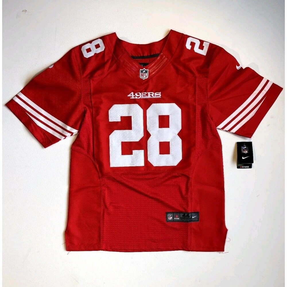 Nike NFL Carlos Hyde Red 28 Home Jersey 44 On Field San Francisco 49ers NWT (XL)